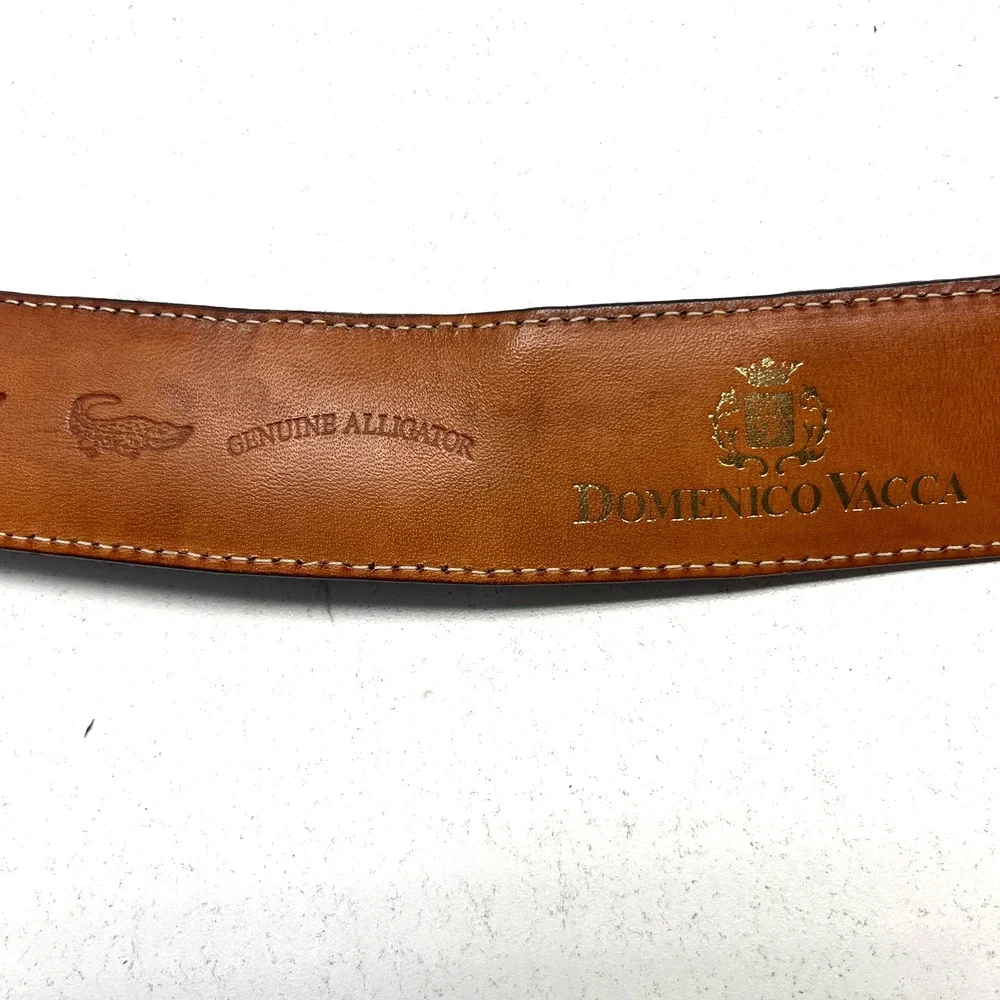 Domencia Vacca Mens Genuine Alligator 115/130 purple Belt
